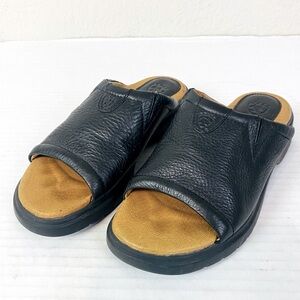 Ariat Black and Tan Leather Sandals